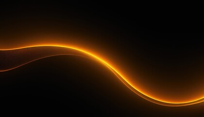 Poster - Abstract orange wave background design 4
