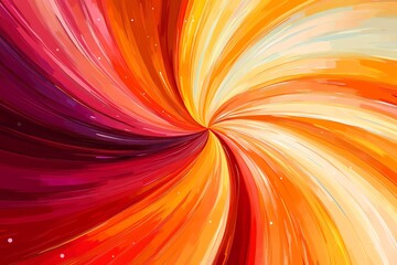 Poster - A vibrant swirl of warm colors creating an energetic and dynamic abstract design.