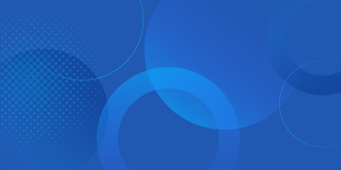 Poster - Abstract circle lines on light blue background. Geometric stripe line and dots art design. Futuristic technology concept. Horizontal banner template, vector background, backdrop, graphic design.	