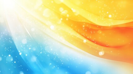summer abstract background. featuring bright yellows, blues, and greens. highlighting warmth, fun, a