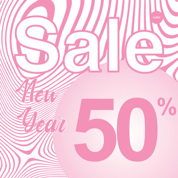 templates social media post new year sale
