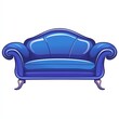 © Kosvintseva - Design of sofa couch divan settee icon logo illustration isolated on white background