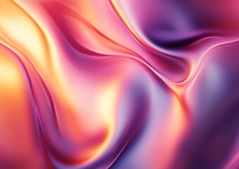 Abstract flowing vibrant pink, orange, and purple liquid texture background.