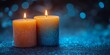 © Creative Design  - a lit candles on a glittery surface