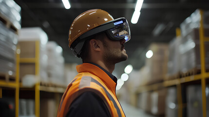 Poster - this image embodies the future of supply chain efficiency. by harnessing the power of augmented real
