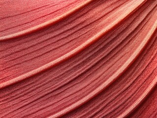 Fototapete - Abstract red textured background with curved lines and soft light.
