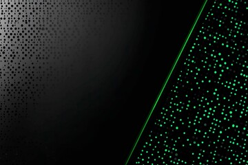 Poster - This vector illustration features a gradient green-black circuit board background, highlighted by an abstract technology pattern resembling interconnected circuitry