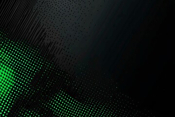 Poster - This vector illustration features a gradient green-black circuit board background, highlighted by an abstract technology pattern resembling interconnected circuitry.