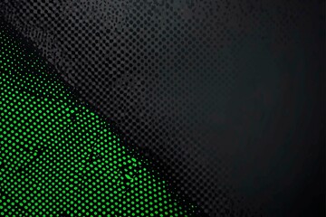 Poster - This vector illustration features a gradient green-black circuit board background, highlighted by an abstract technology pattern resembling interconnected circuitry.