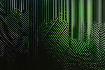 Poster - This vector illustration features a gradient green-black circuit board background, highlighted by an abstract technology pattern resembling interconnected circuitry.
