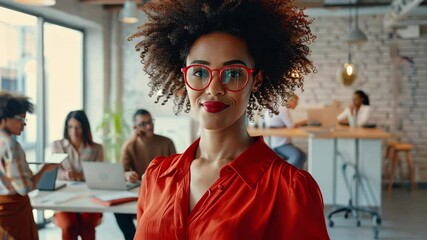 Wall Mural - The Confident Woman in Office