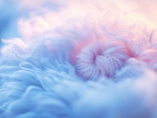 Aufkleber - Soft, pastel-colored fur texture background.