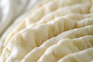 Poster - Close-up of unbaked dough, showing texture and folds.