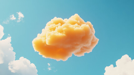 Poster - abstract cloud technology with big data and interface concept connection by collecting data in the c