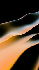 Poster - Soft flowing waves of light blending into deep shadows abstract art digital creation dark environment artistic viewpoint
