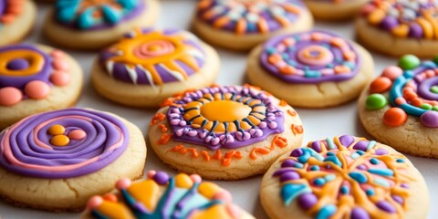 Poster - Delicious decorated sugar cookies offer a delightful treat that is perfect for any occasion. Enjoy the unique flavors and beautiful designs of these delicious decorated sugar cookies.