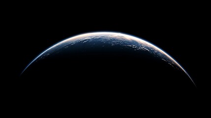 Wall Mural - Earth's curve, twilight, space, planet, globe, world, horizon.