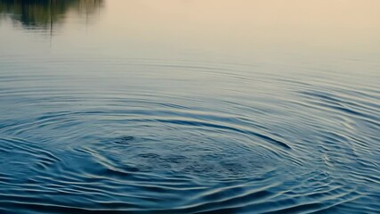 Canvas Print - water ripples at sunset
