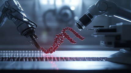 Poster - abstract, healthcare, innovation, medical research, concept, dna, medical icon gene editing technolo