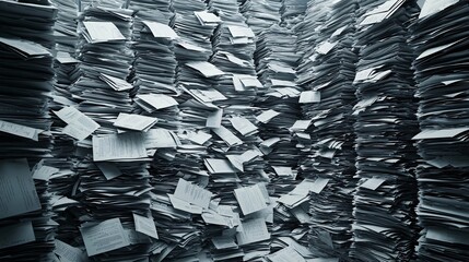 Poster - A photostock of a stack of medical journals and research papers