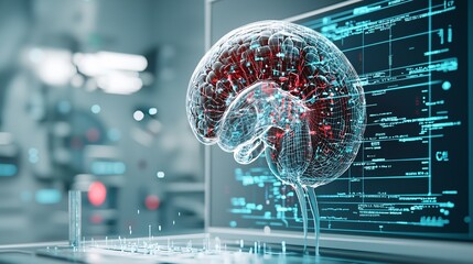 Poster - a photostock of a high-resolution scan of a human kidney