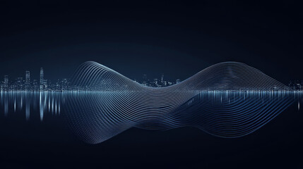 Abstract technology futuristic concept linear and circle abstract dark blue color Hi-tech digital technology Vector design on background. 