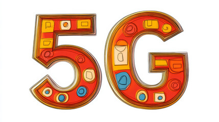 Poster - 5g wireless internet technology concept background wifi communication and network high speed innovat