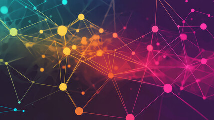 Poster - Abstract healthcare & Medical concept Linking health information.