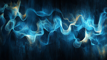 Poster - abstract forward light perspective on blue background digital futuristic modern hi-tech space