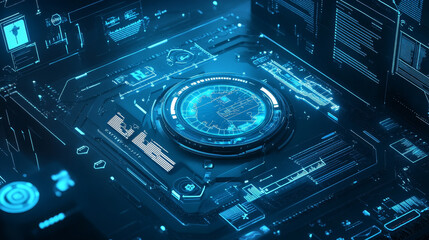 Aufkleber - Abstract health medical science healthcare icon digital technology science concept modern innovation,Treatment,medicine on hi tech future blue background. for wallpaper, template, web design