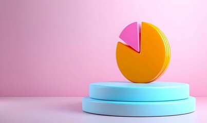 Poster - Market Segmentation Insights, a vibrant pie chart illustrating diverse market segments and their respective shares in a clear format