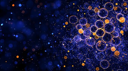 Poster - Vibrant Geometric Data Visualization, dynamic shapes and colors illustrating complex data clusters in an engaging and visually striking manner