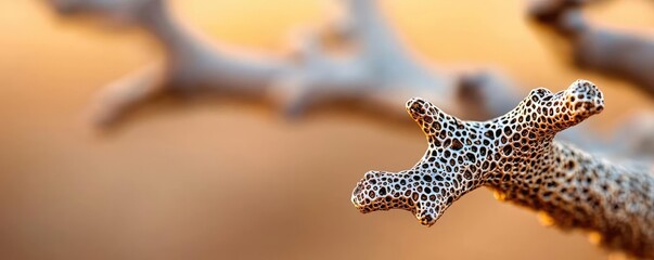 Aufkleber - Plane tree abstract background idea. Close-up of intricate coral texture, showcasing nature's beauty and detail.