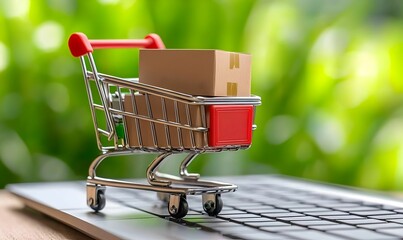 Poster - Modern E-commerce Solutions, showcasing innovative digital platforms, user-friendly interfaces, streamlined transactions, enhancing online shopping experiences.