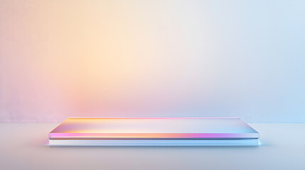 Poster - Modern abstract design minimalist studio digital art soft lighting clean aesthetic visual exploration