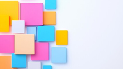 Fototapete - An abstract background with softly toned geometric patterns.