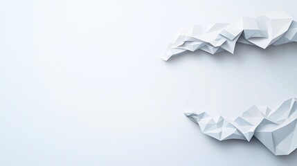 Poster - featuring a dynamic interaction of white and grey geometric shapes, this abstract background conveys