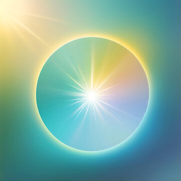 Hyber realistic photo of A holographic pastel-colored gradient sphere in green, and yellow,abstract, illustration, vector, modern,