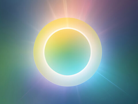 Hyber realistic photo of A holographic pastel-colored gradient sphere in green, and yellow,abstract, illustration, vector, modern,