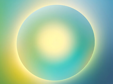 Hyber realistic photo of A holographic pastel-colored gradient sphere in green, and yellow,abstract, illustration, vector, modern,