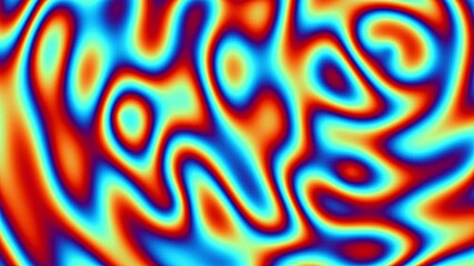 Poster - Retro futuristic plasma distortion liquid gradient color changing wave animation background effect