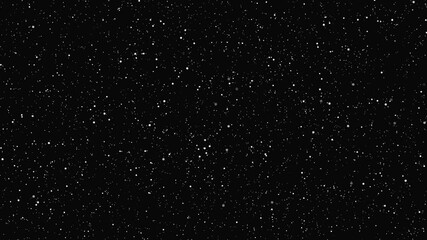 Poster - Black and white galaxy universal time travel animation particles getting closer, abstract background visual