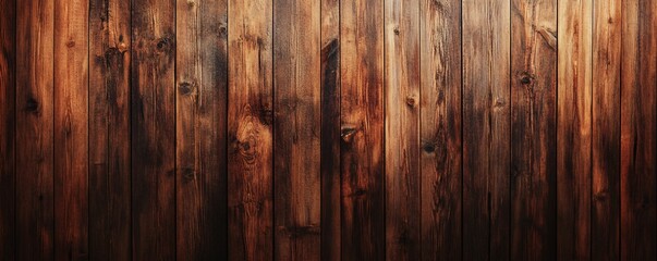Poster - Weathered wooden planks creating a rustic, textured backdrop