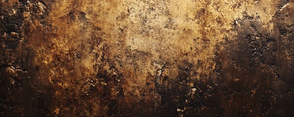 Poster - Dark brown and gold textured background creating dramatic effect