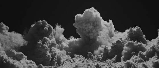 Poster - Gentle cloud formations create a soft, serene overlay texture in a tranquil sky
