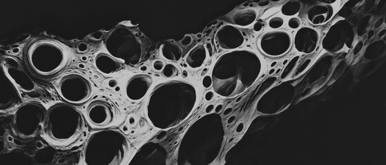 Poster - Intricate fractal overlay texture with unique patterns and shapes