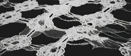 Poster - Intricate lace overlay texture showcasing delicate design patterns and craftsmanship