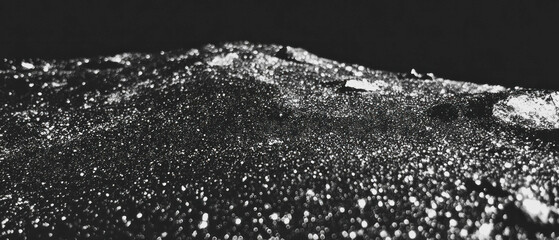 Poster - Shimmering silver glitter texture creates a luxurious overlay for design projects
