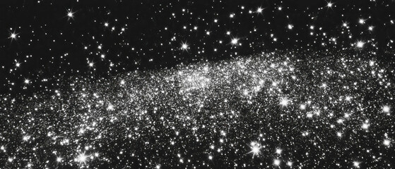 Poster - Sparkling stars overlay texture for creative design projects and backgrounds