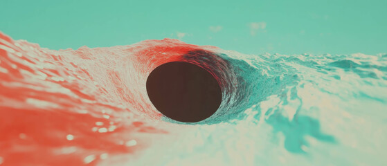 Poster - Swirling watercolor textures create an immersive abstract background experience